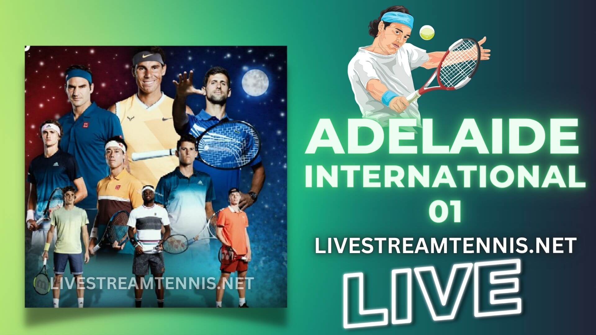 Adelaide International 1 Tennis Live Stream