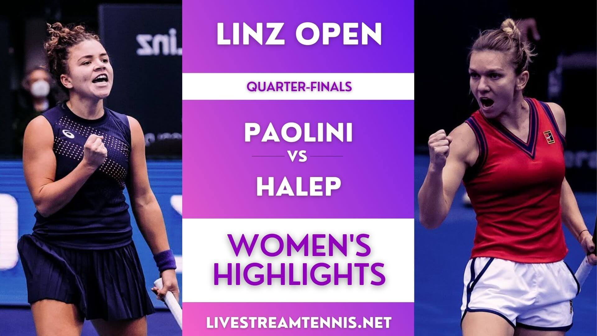 Linz Open WTA Quarter Final 1 Highlights 2021