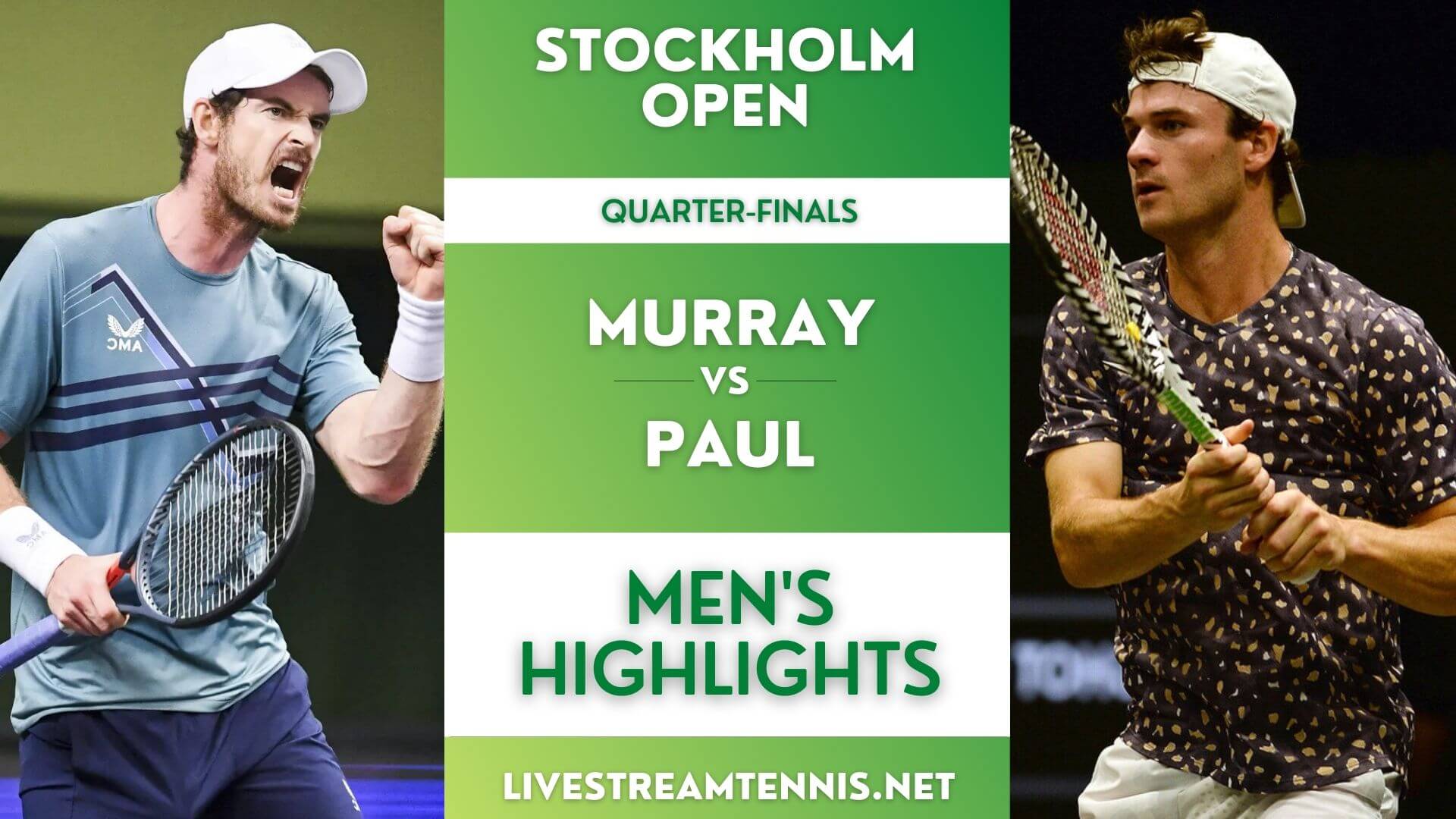 Stockholm Open ATP Quarter Final 1 Highlights 2021