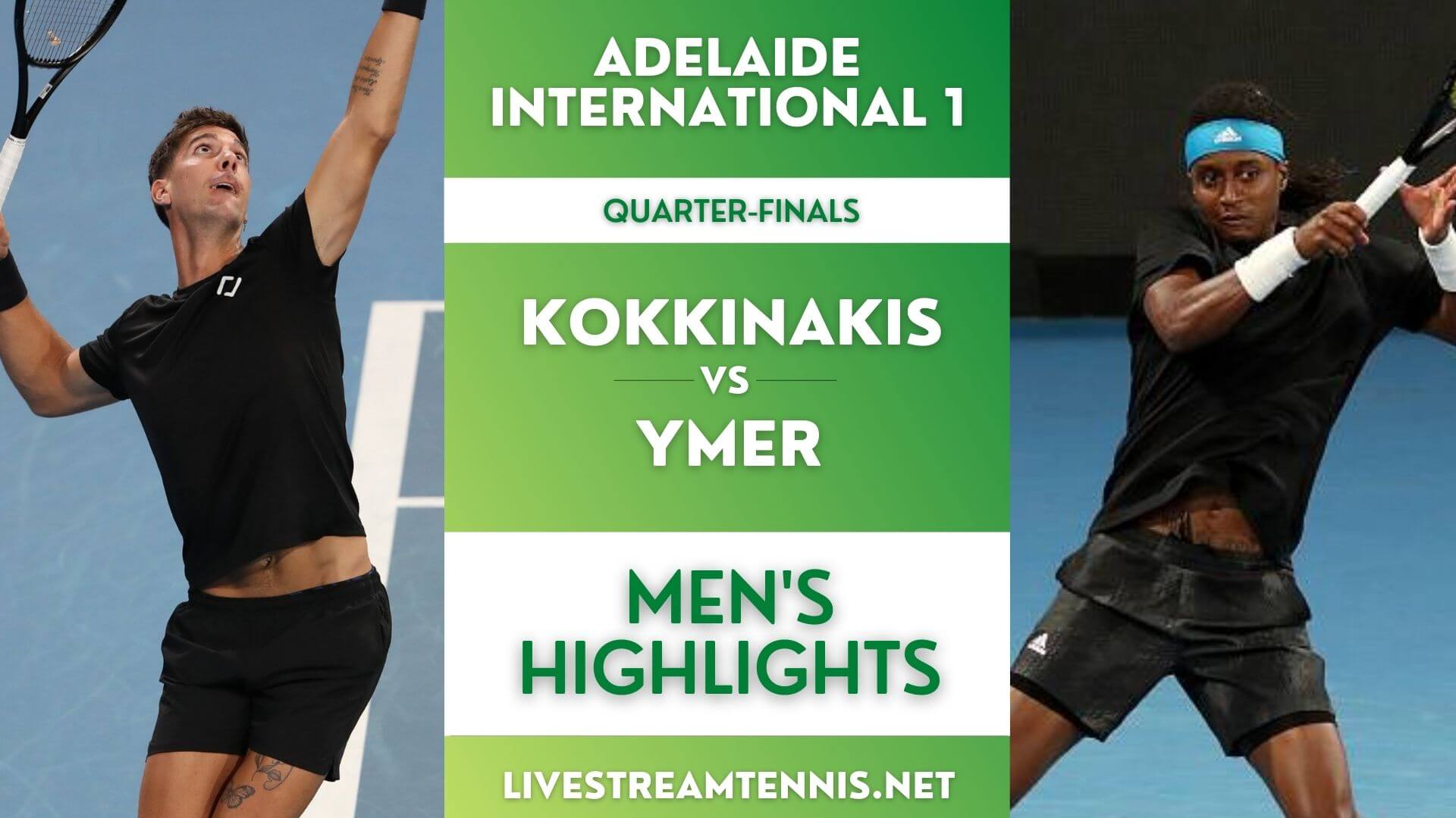 Adelaide 1 ATP Quarterfinal 1 Highlights 2022
