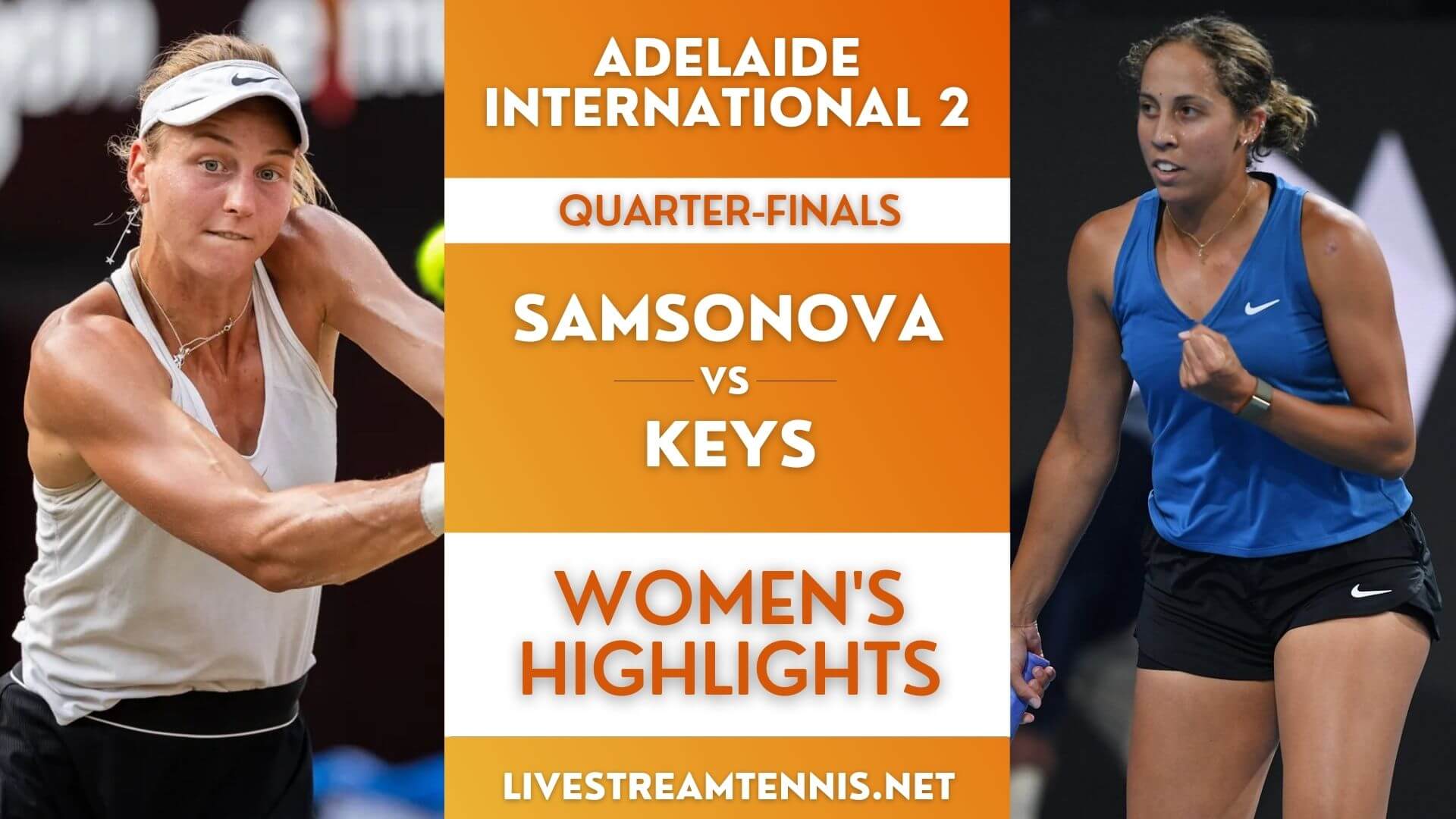Adelaide 2 WTA Quarterfinal 1 Highlights 2022