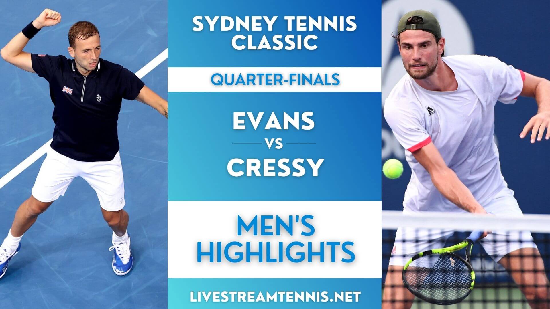 Sydney Classic ATP Quarter Final 1 Highlights 2022