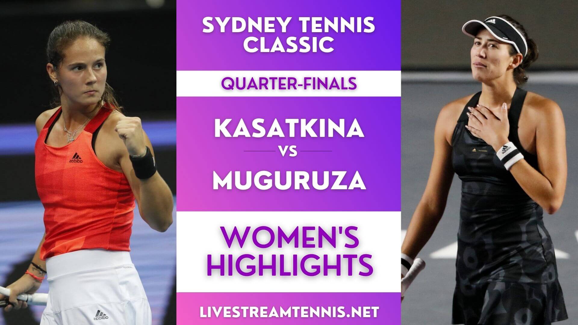 Sydney Classic WTA Quarterfinal 1 Highlights 2022