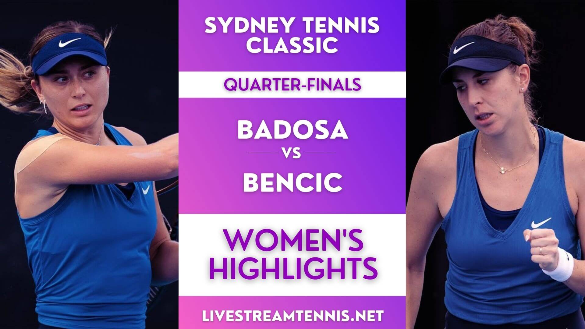 Sydney Classic WTA Quarterfinal 2 Highlights 2022