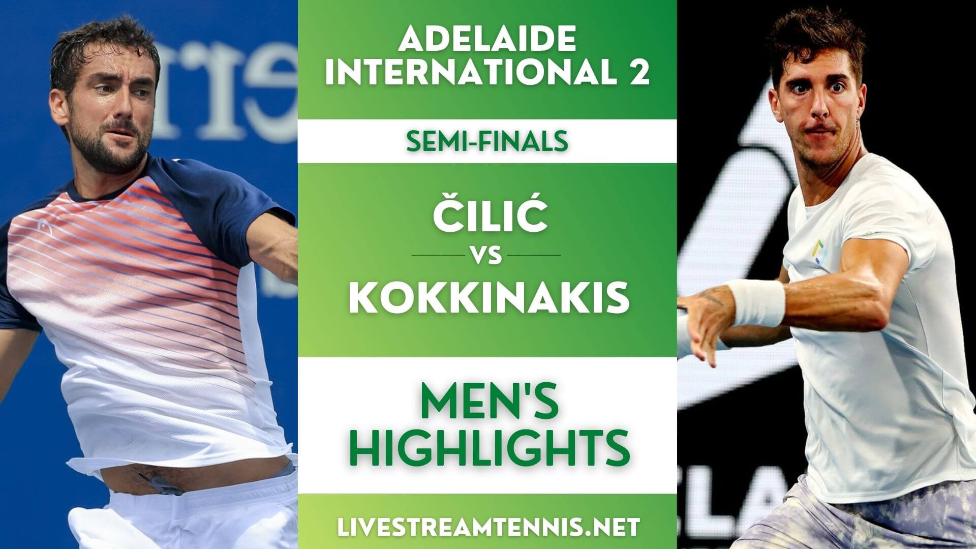 Adelaide 2 ATP Semi Final 1 Highlights 2022