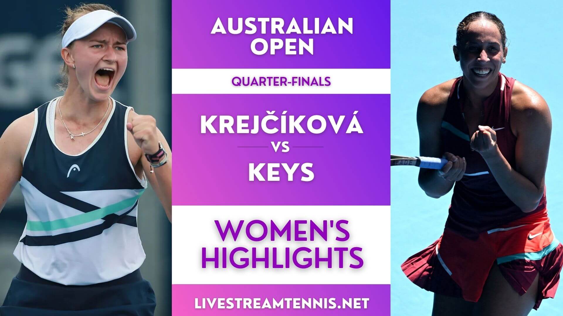 Australian Open WTA Quarterfinal 1 Highlights 2022