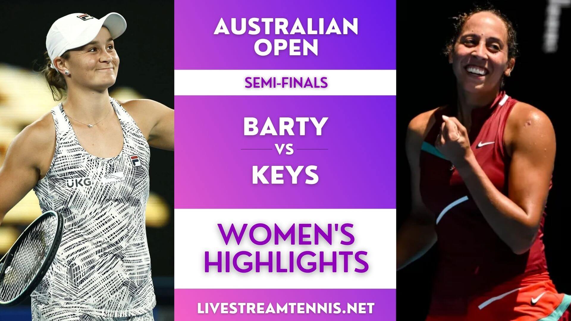 Australian Open WTA Semifinal 1 Extended Highlights 2022