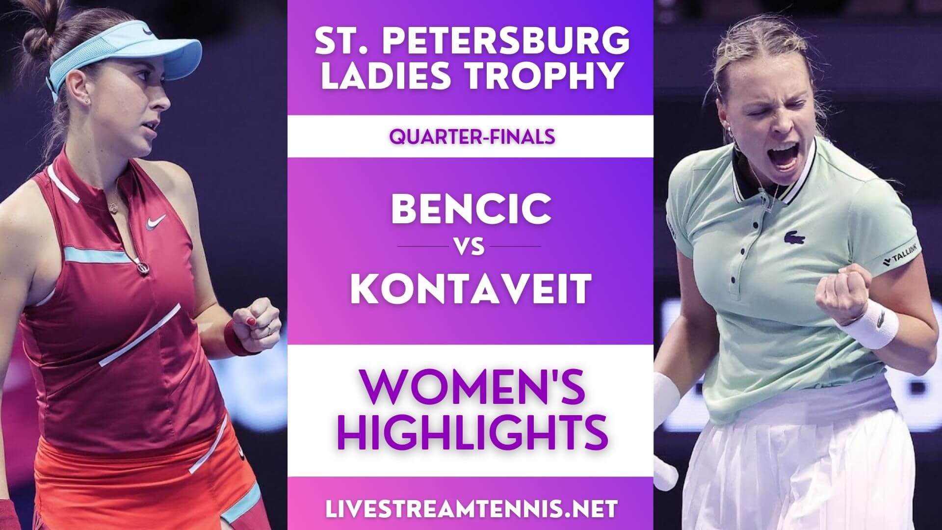 Ladies Trophy WTA Quarter Final 1 Highlights 2022