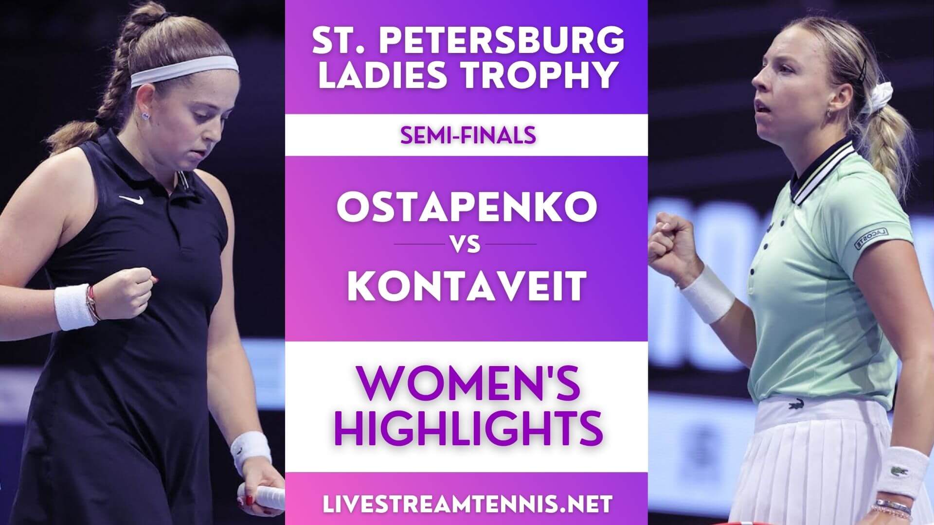 Ladies Trophy WTA Semi Final 1 Highlights 2022