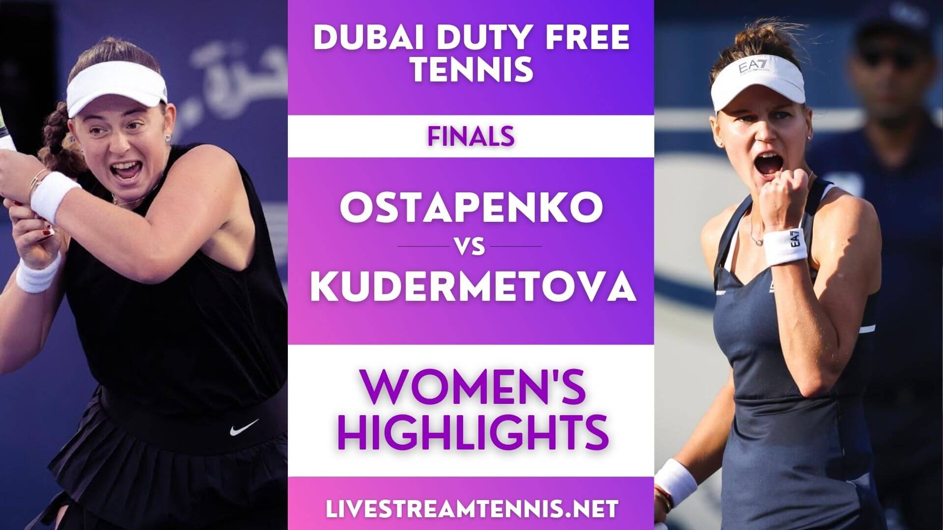 Dubai Tennis Championship WTA Final Highlights 2022