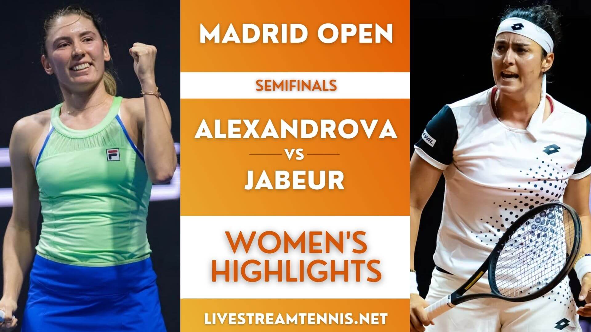 Madrid Open Ladies Semifinal 1 Highlights 2022