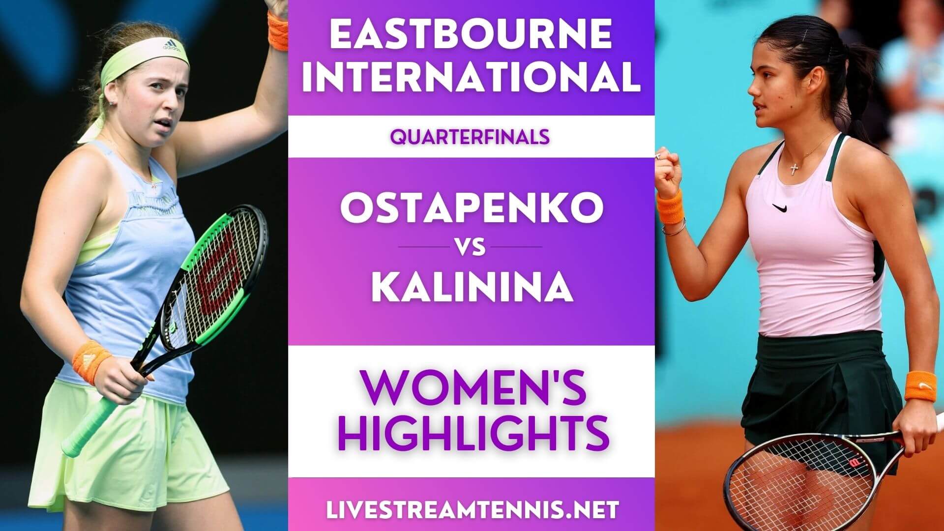 Eastbourne International Ladies Quarterfinal 1 Highlights 2022