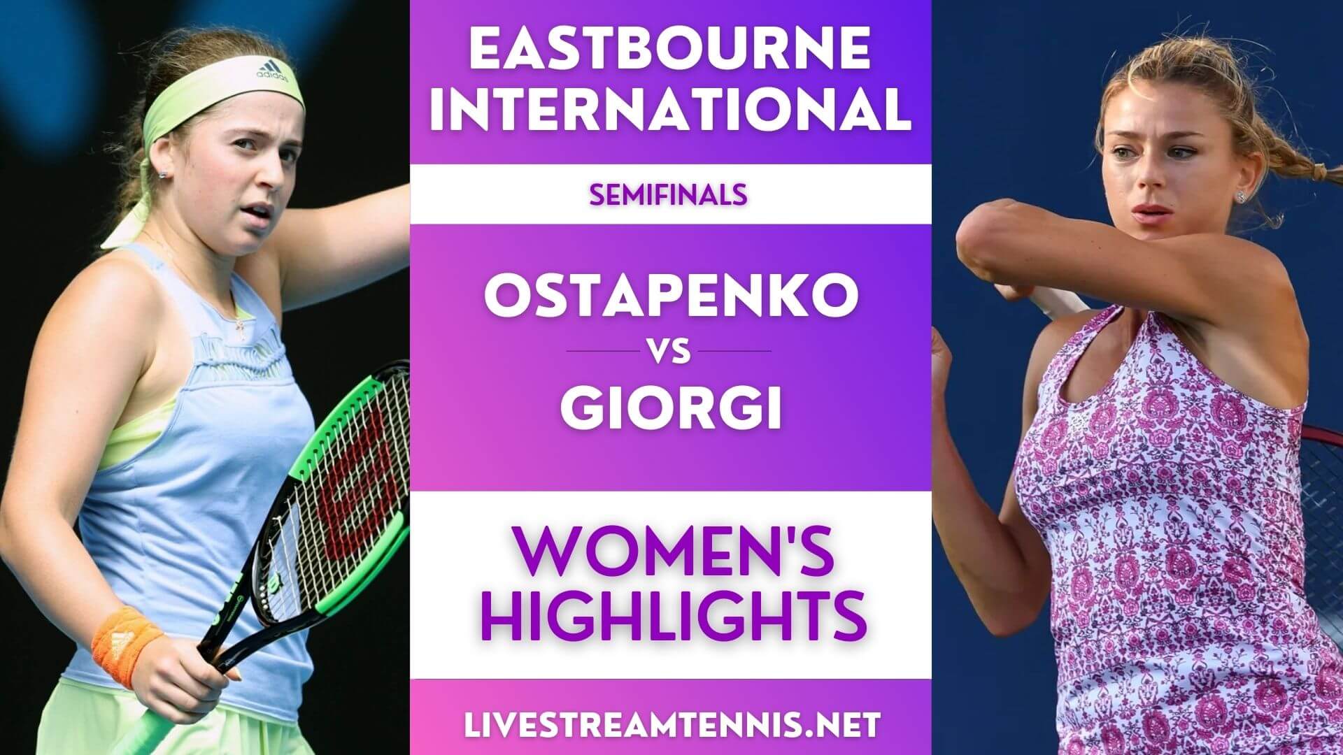 Eastbourne International Ladies Semifinal 1 Highlights 2022
