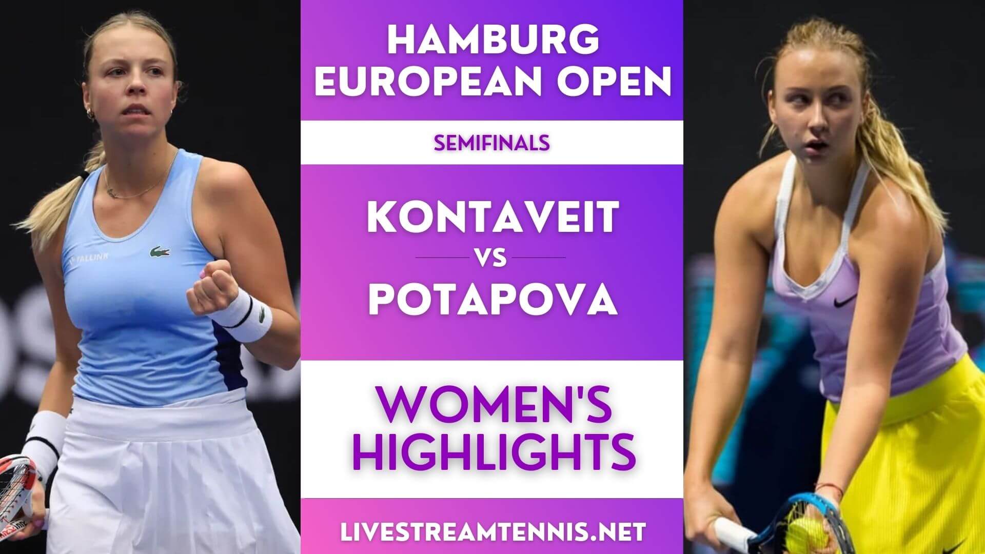 Hamburg Open WTA Semifinal 1 Highlights 2022