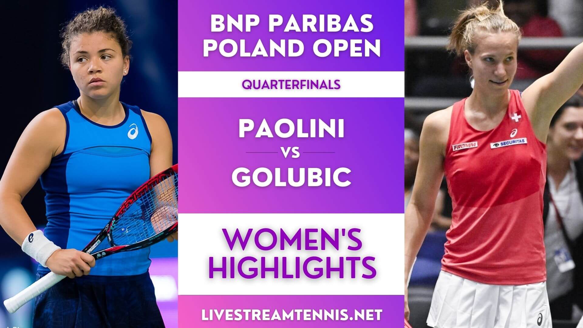 Poland Open WTA Quarterfinal 3 Highlights 2022
