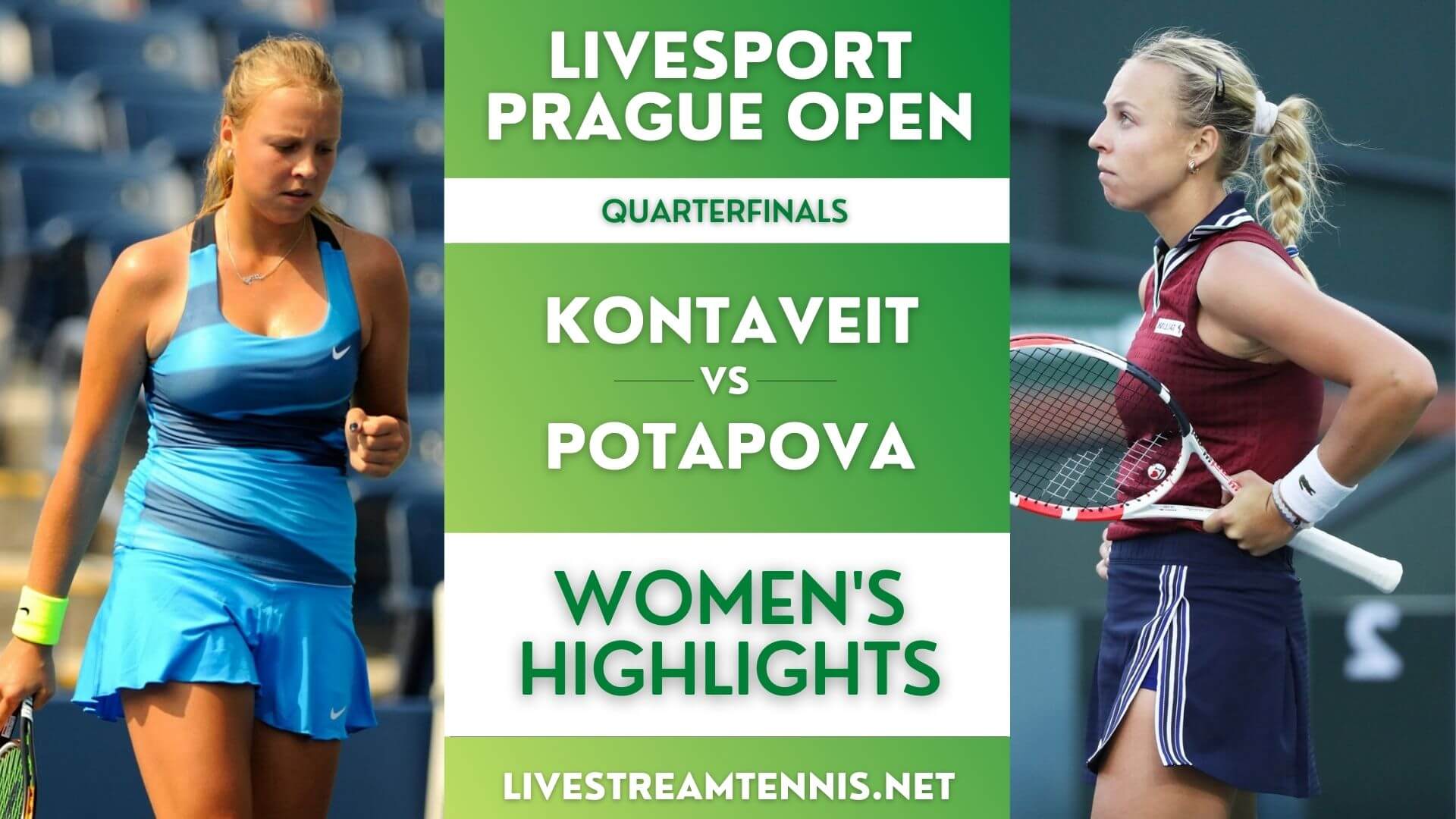 Prague Open WTA Quarterfinal 2 Highlights 2022