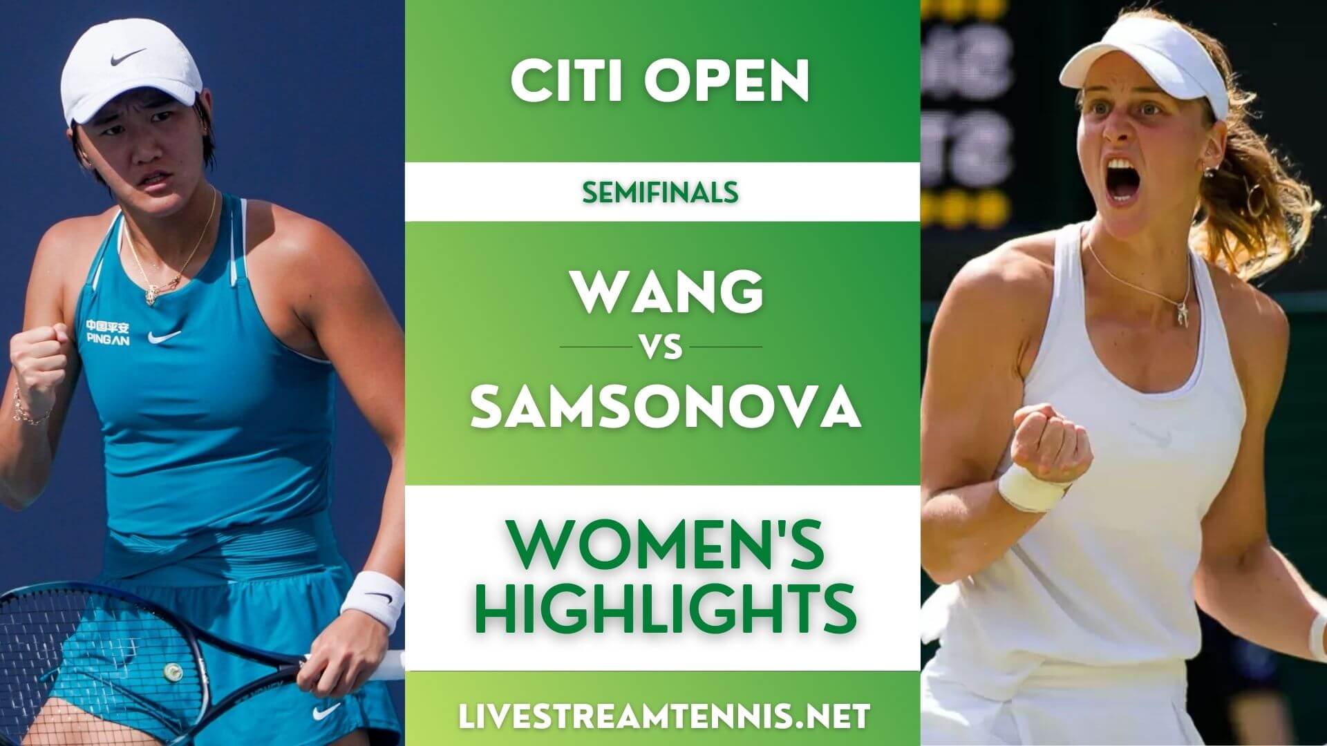 Citi Open WTA Semifinal 2 Highlights 2022