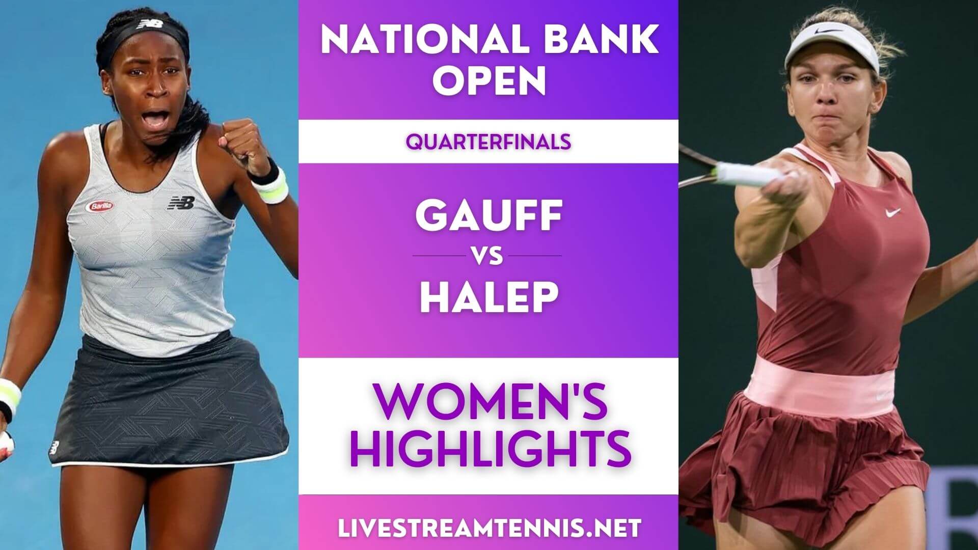 National Bank Open WTA Quarterfinal 1 Highlights 2022