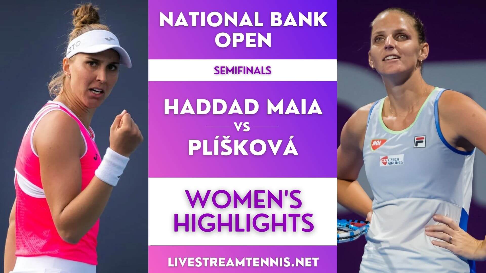 National Bank Open WTA Semifinal 2 Highlights 2022
