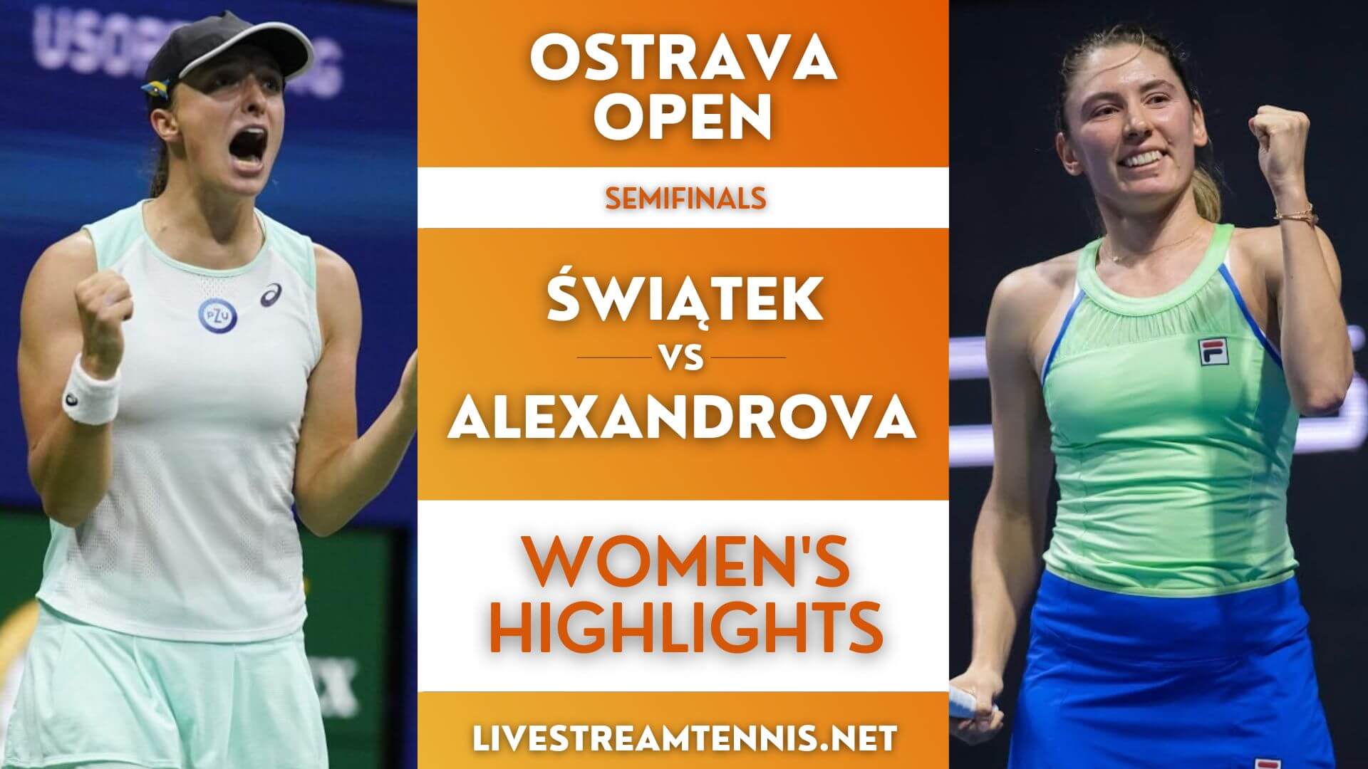 Ostrava Open WTA Semifinal 1 Highlights 2022