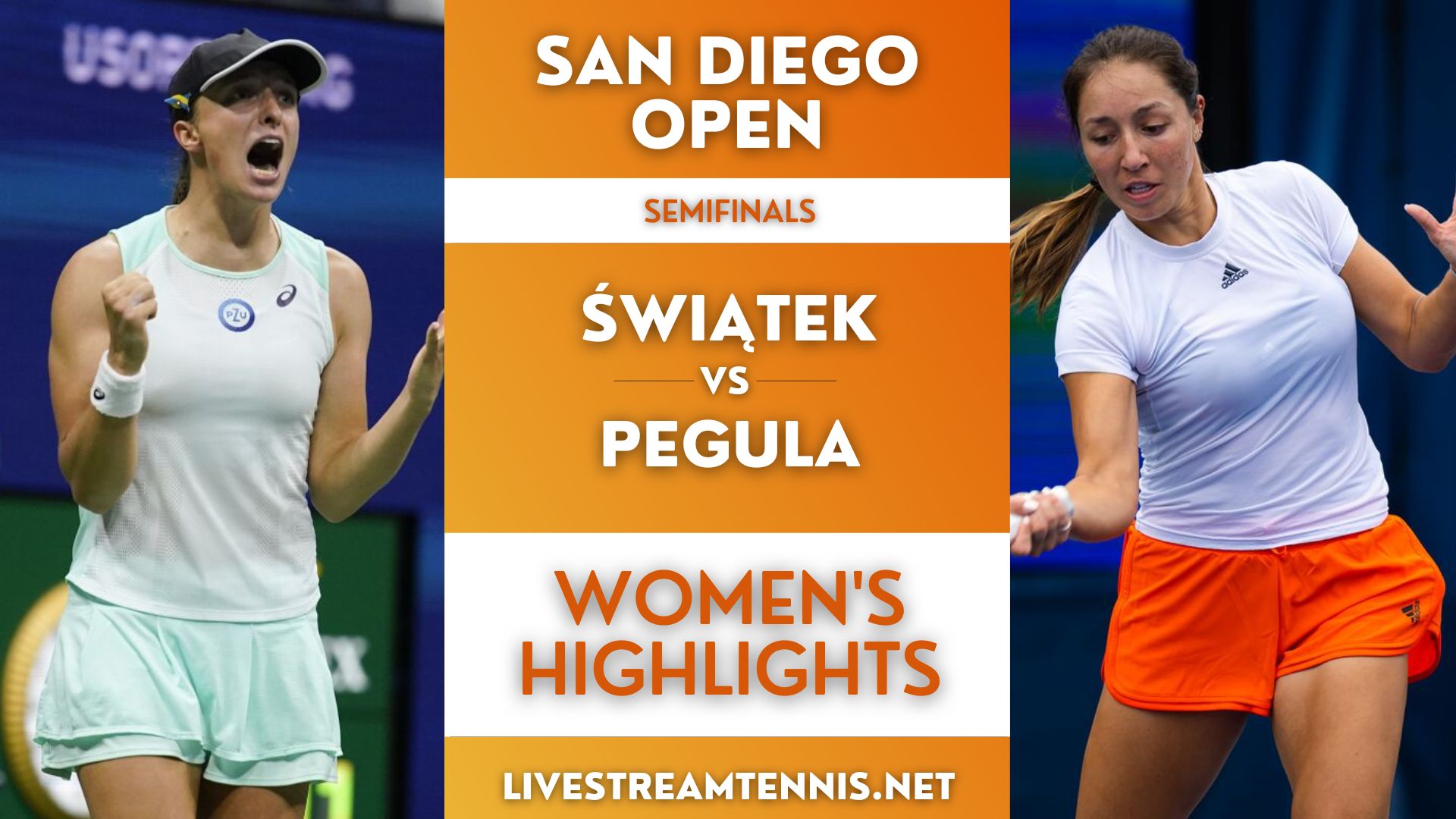 San Diego Open WTA Semifinal Highlights 2022